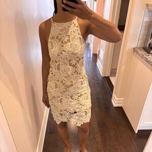 White lace dress